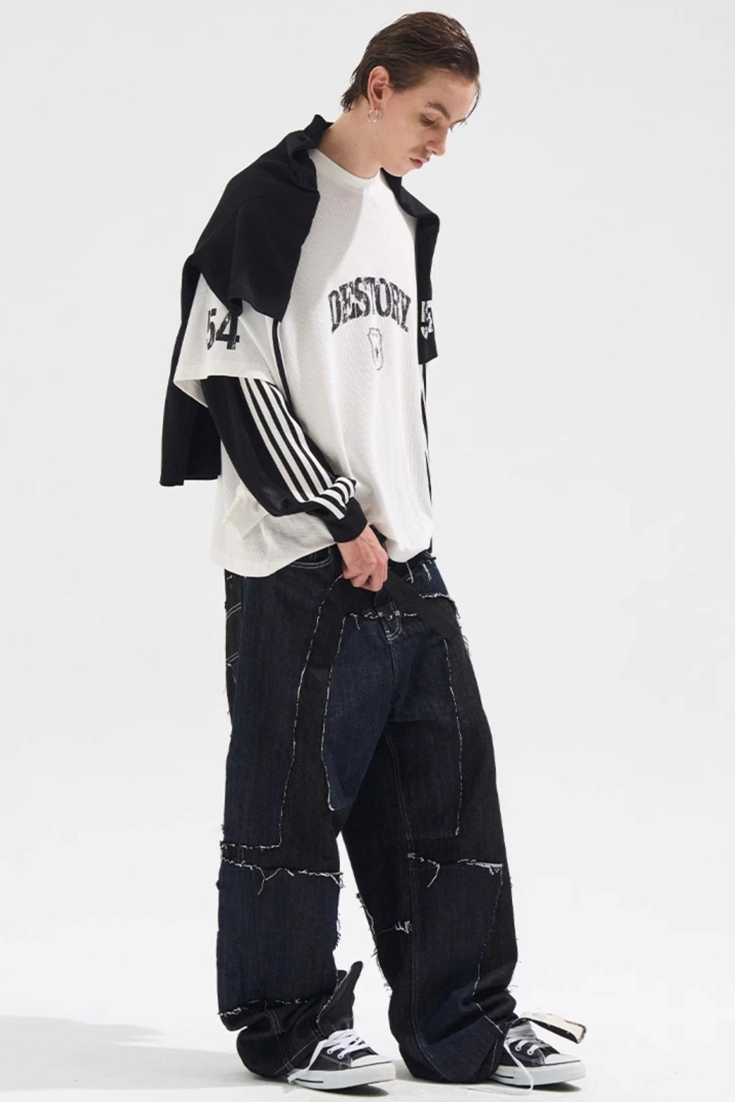 Fake Two Mottled T-Shirt