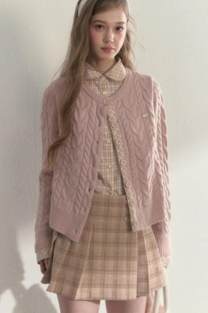 Fake Two Piece Woolen Knit Sweater