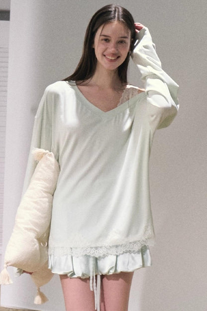 Slanted Shoulder Sweatshirts