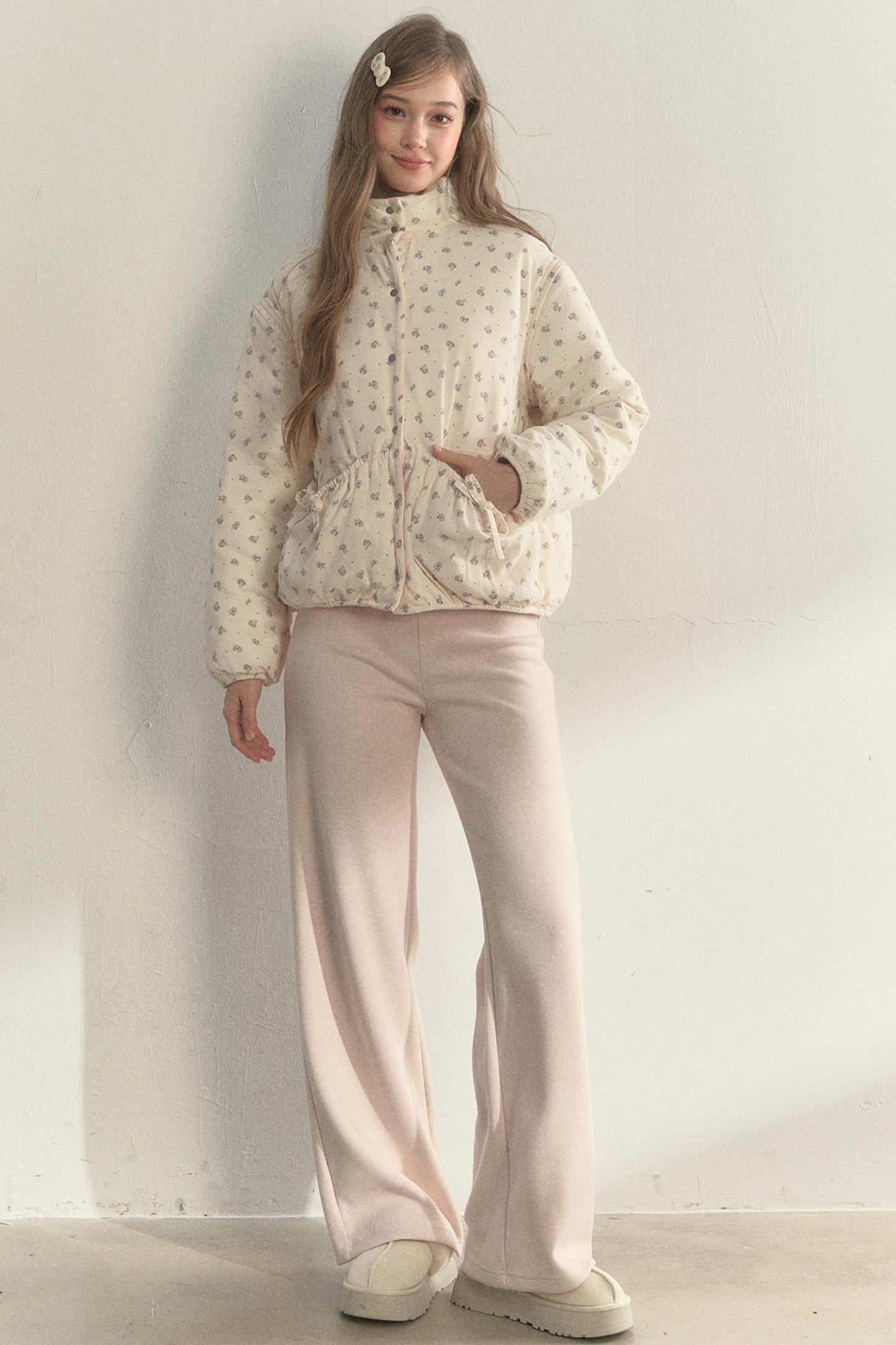 Sunset Floral Corduroy Jacket Set-Up