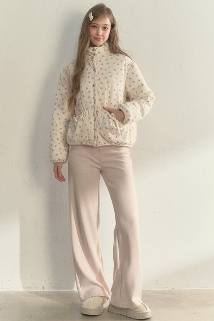 Sunset Floral Corduroy Jacket Set-Up