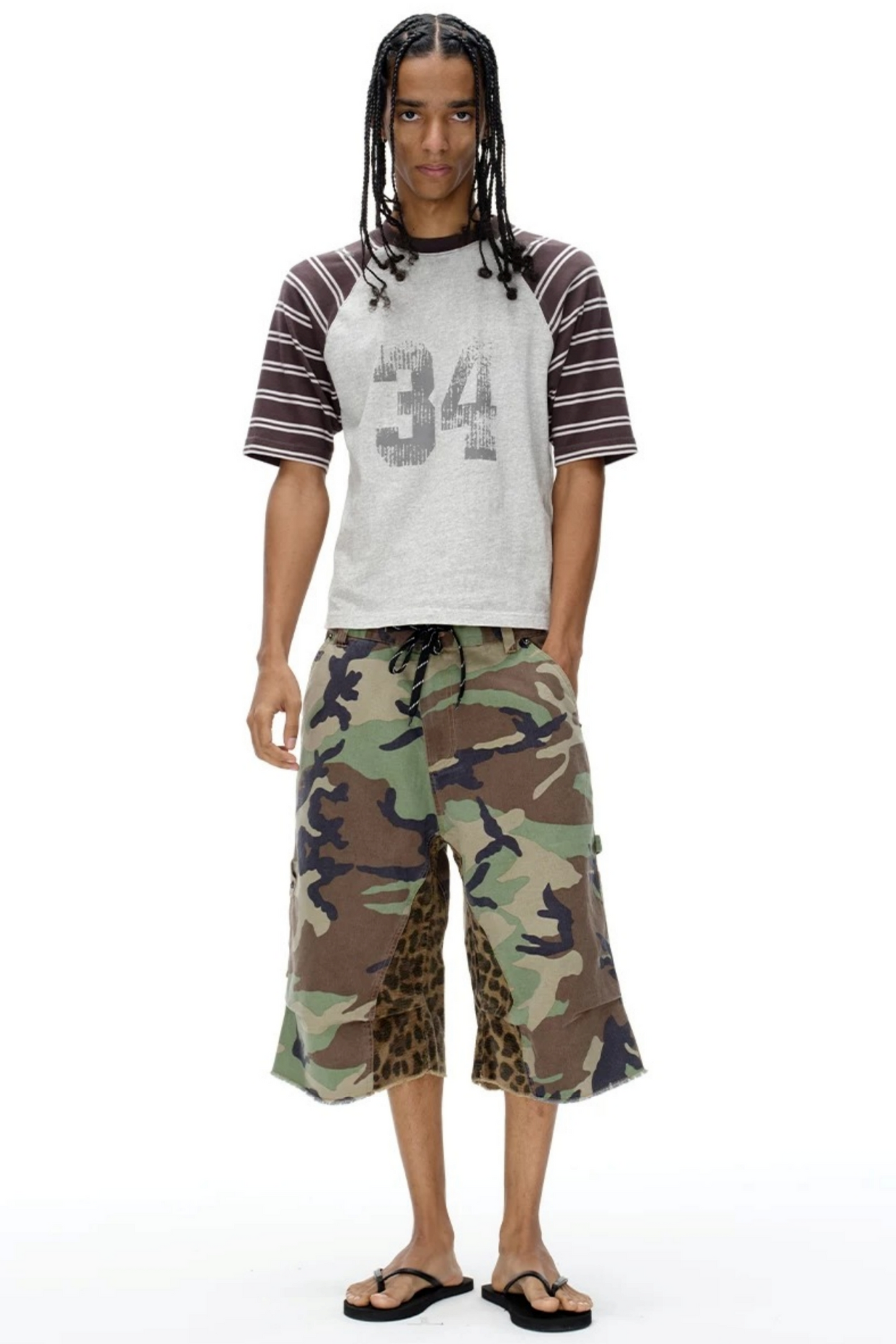Patchwork Camouflage Shorts