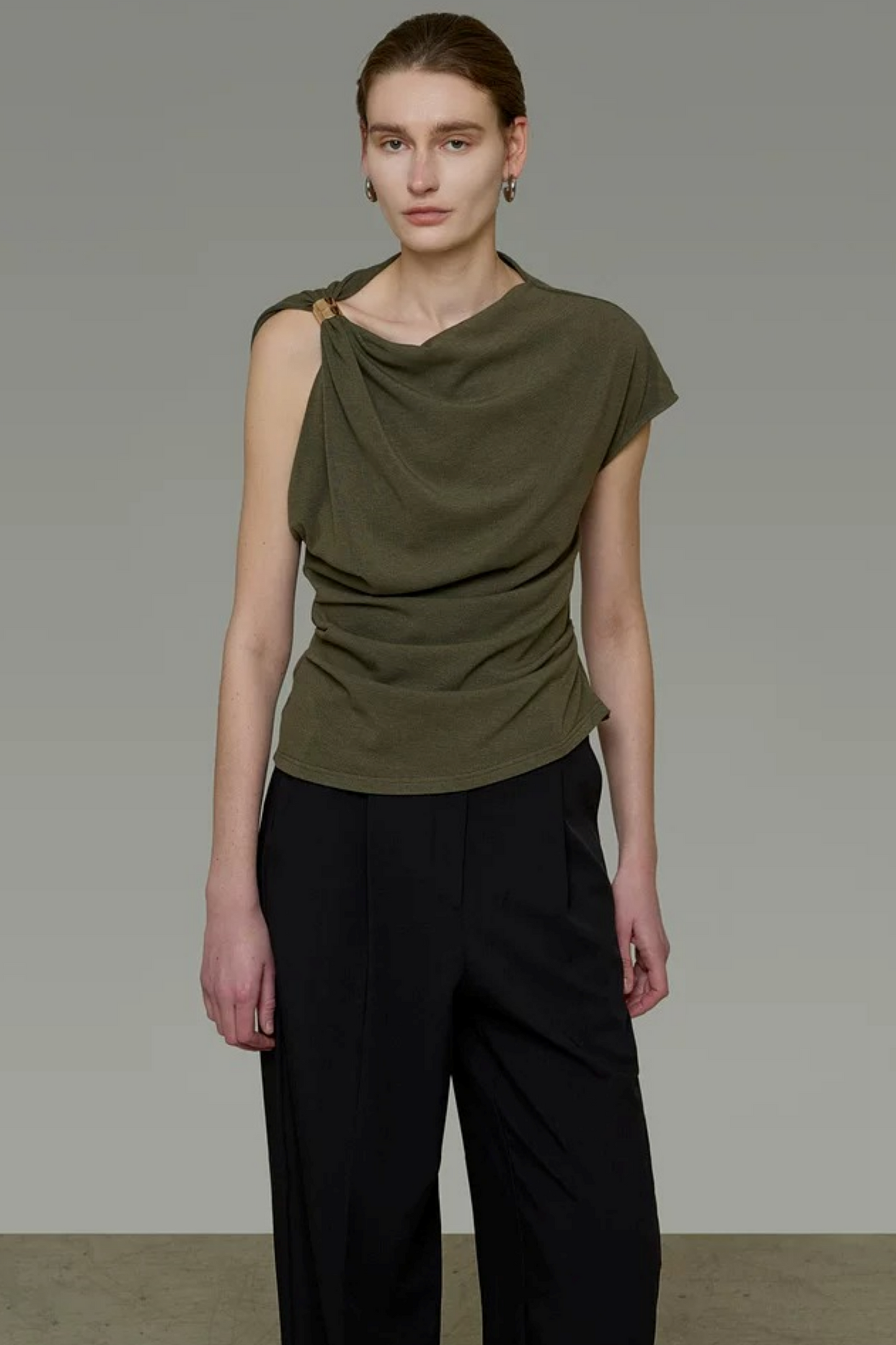 Unspoken Twist Knot Blouse