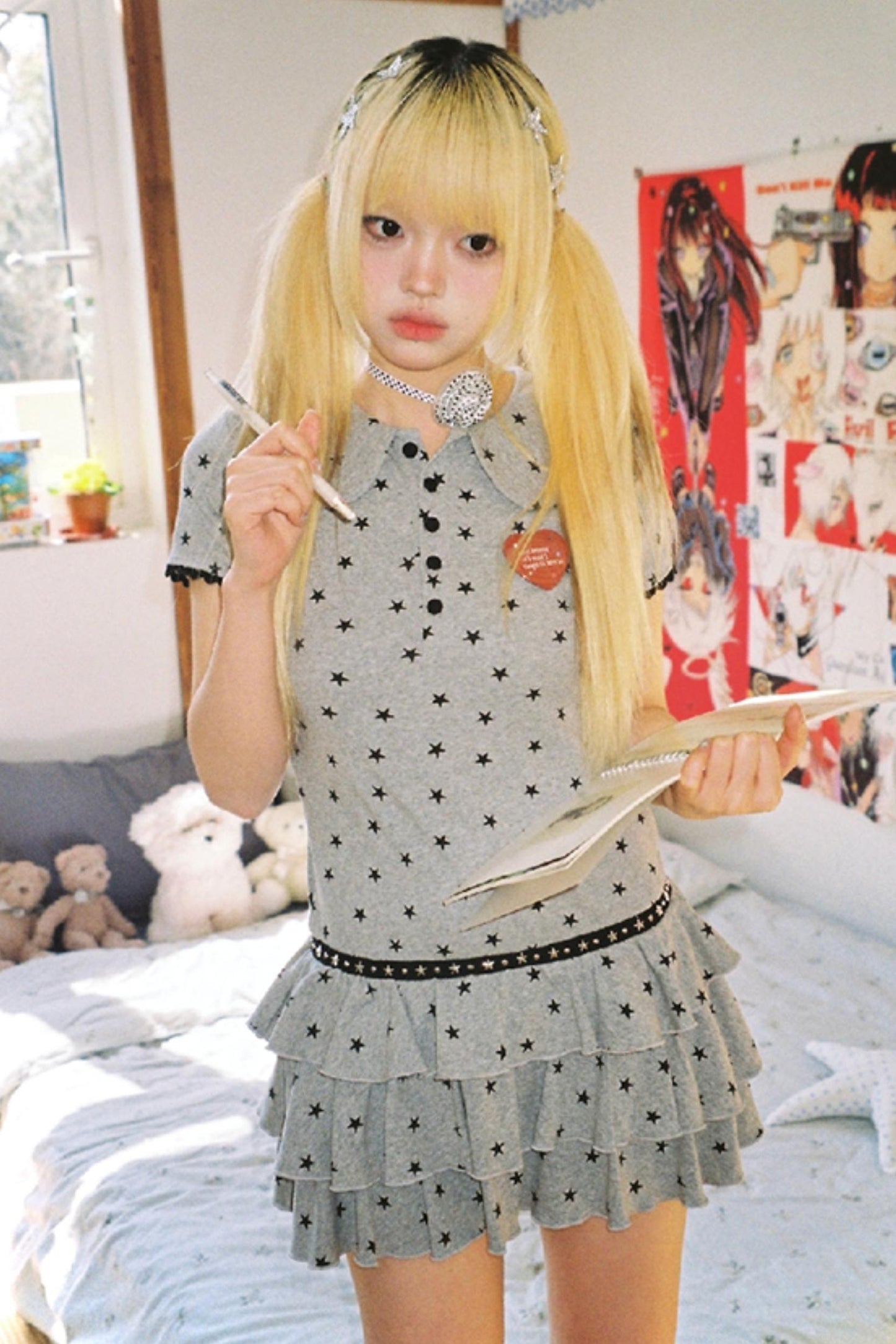 Starry Layered Cake Dress