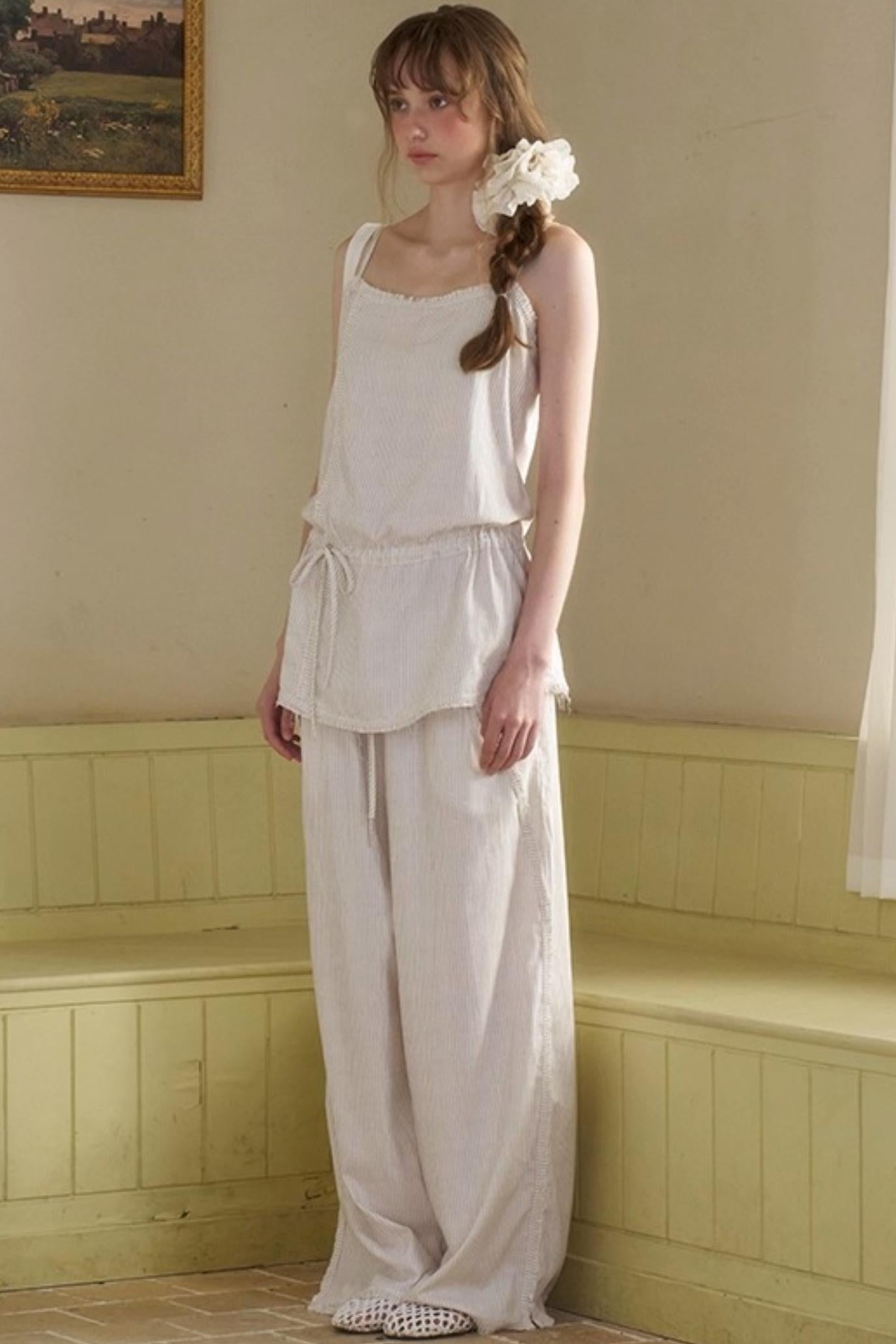 Holiday Striped Slacks Set-Up