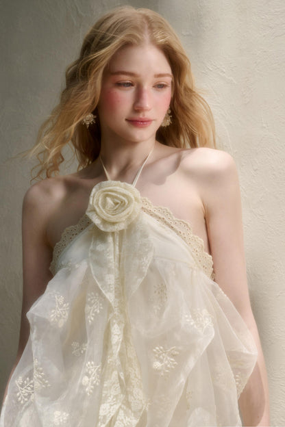 Breeze Halter Lace Dress