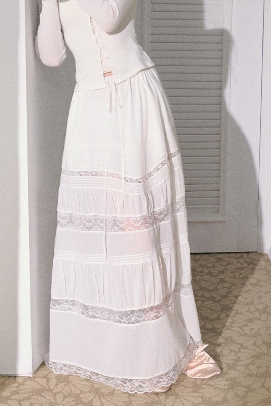 Bohemian Cotton Lace Skirt