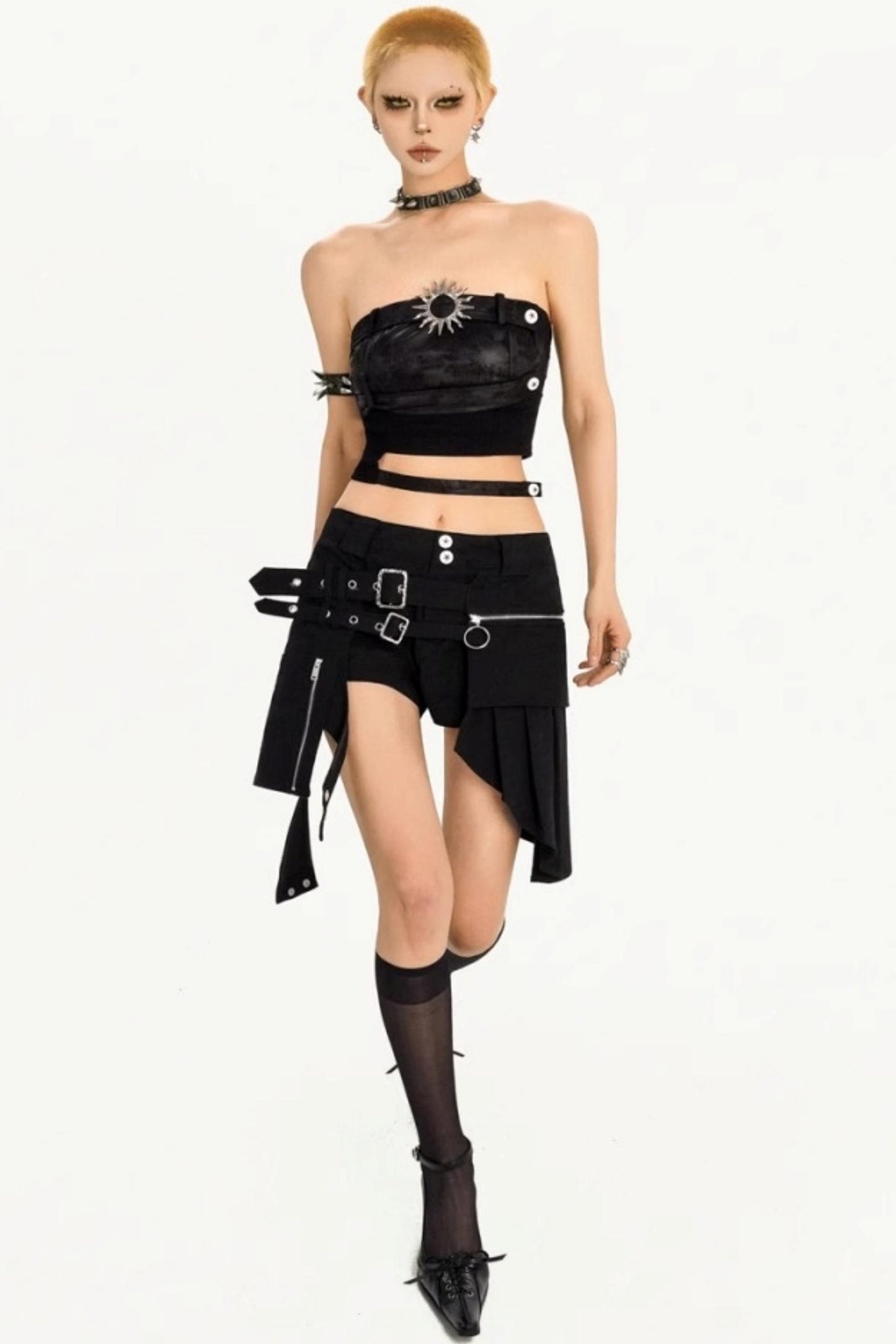 Summer Punk Retro Tube Top