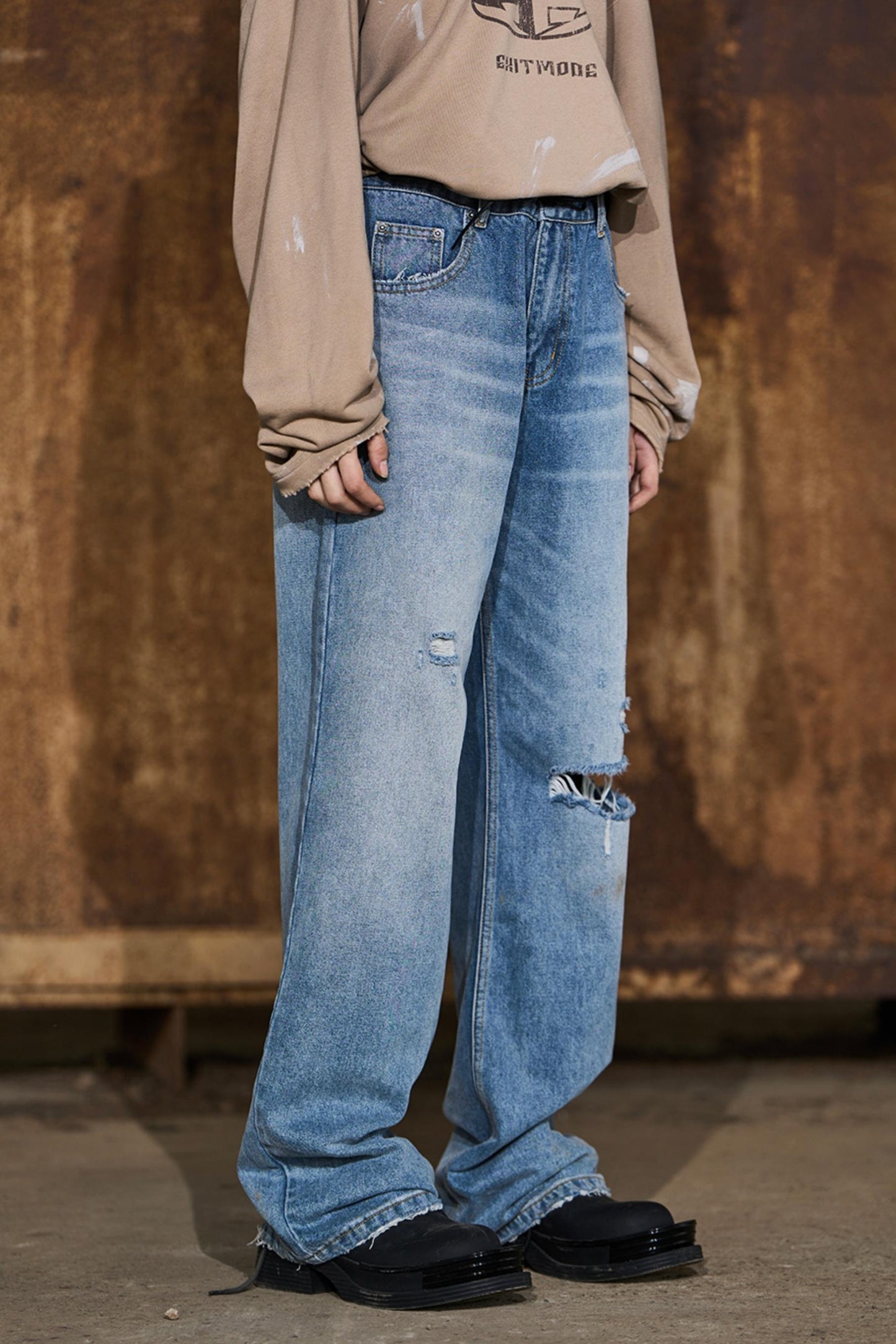 Handcrafted Cat Whiskers Jeans