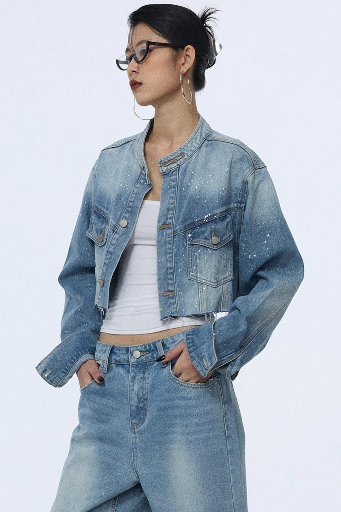 Blue Winter Denim Jacket