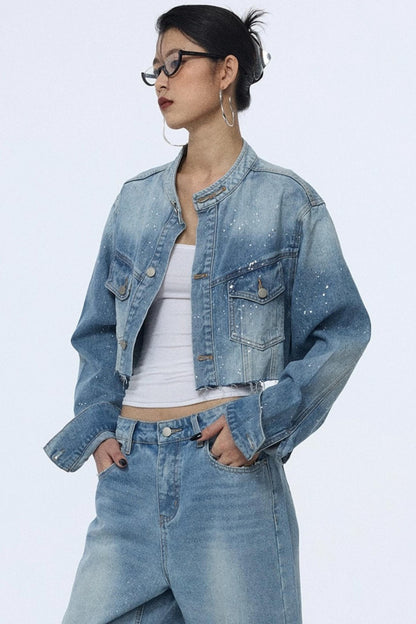 Blue Winter Denim Jacket