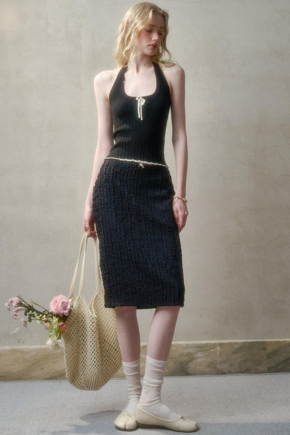 Summer Knit Halter Top