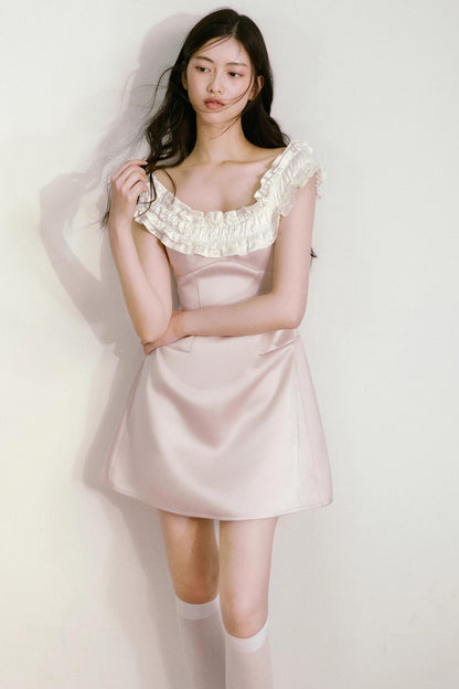 Pink Patchwork Dress