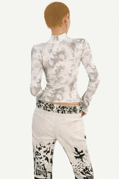 Gothic Cross Print Top
