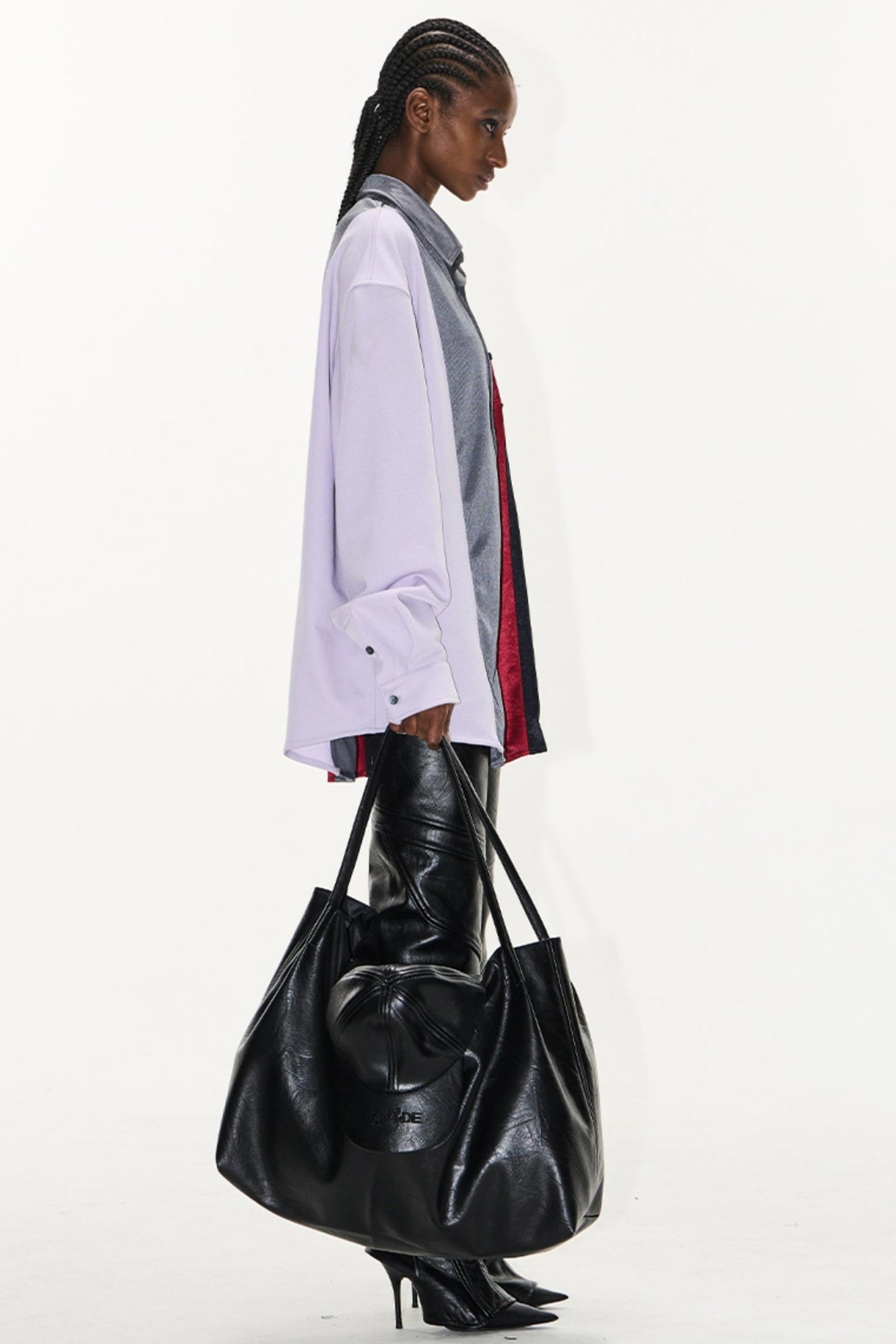 Colorblock Badge Long Sleeve Shirt