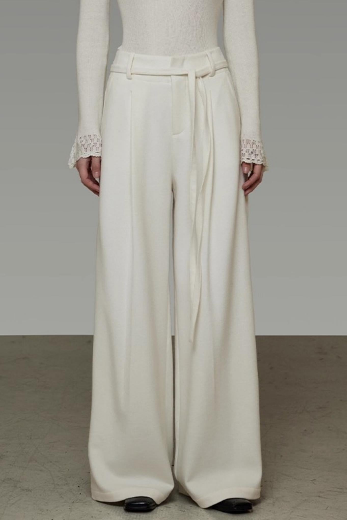 Drapey Wide-Leg Pants