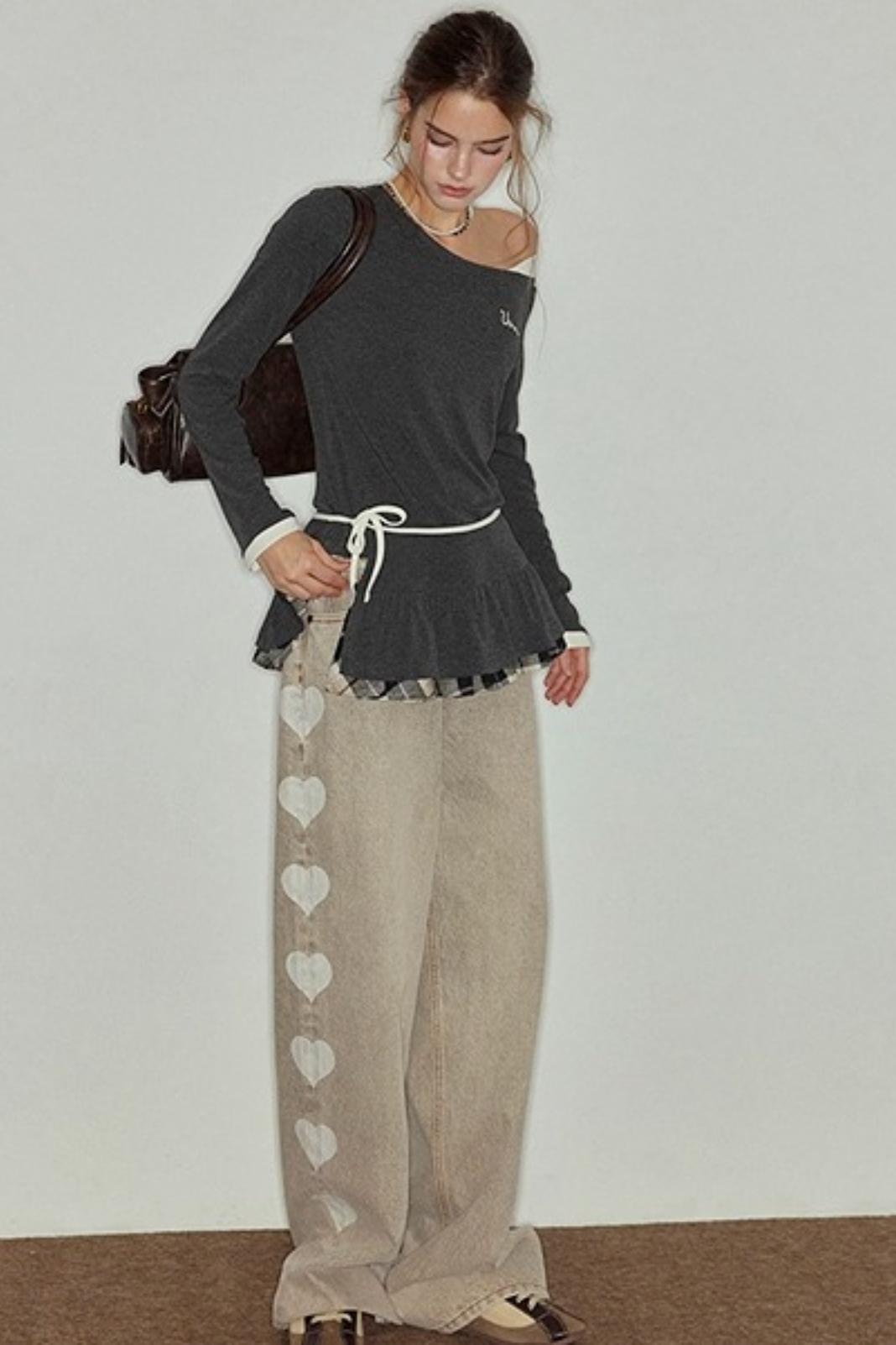 Almond Love Brown Jeans