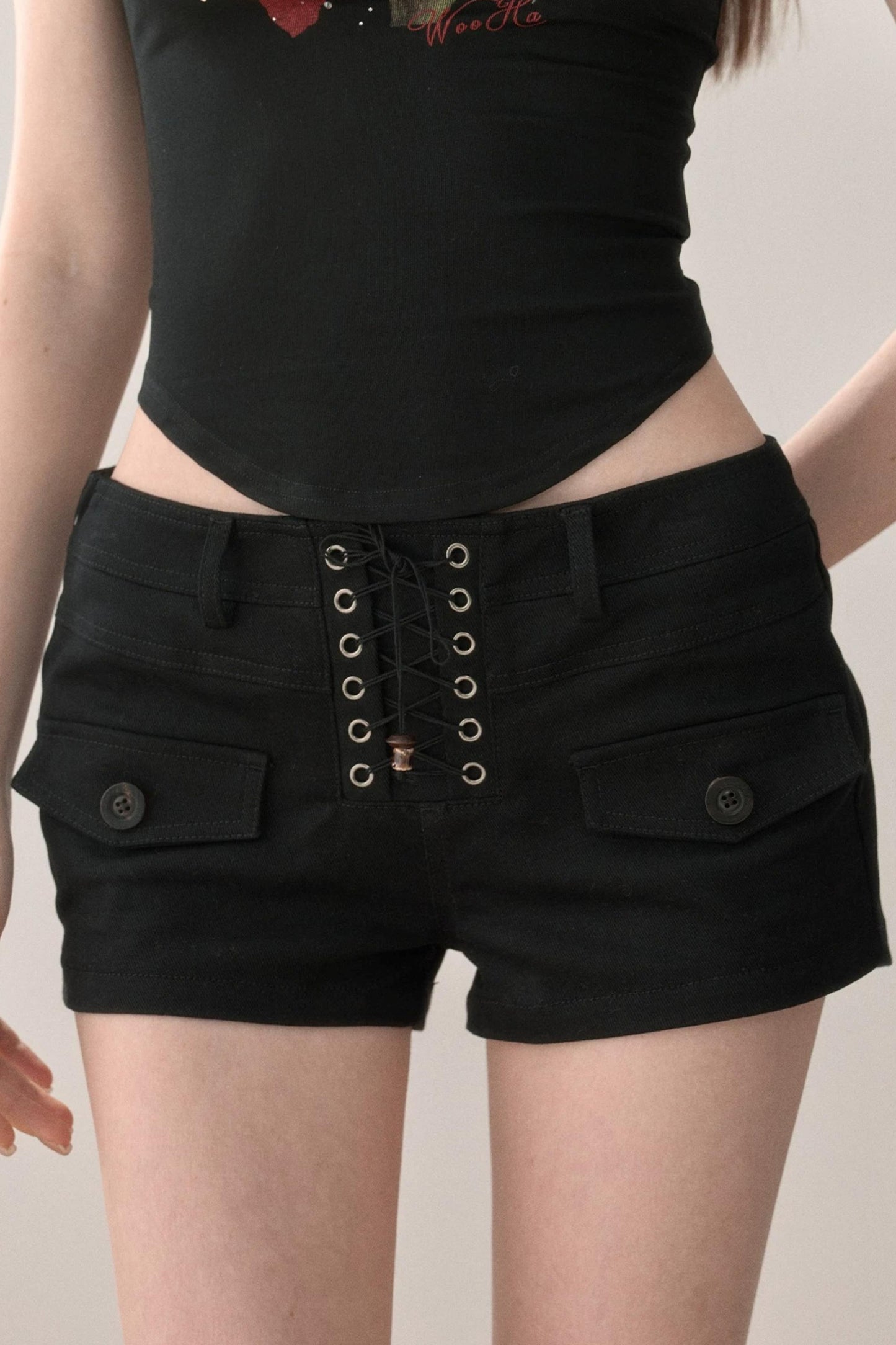 Lace-Up Summer Shorts