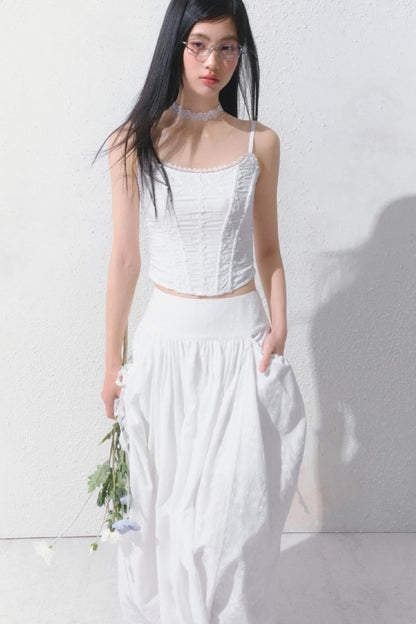 Dreamy White Lei Pod Skirt