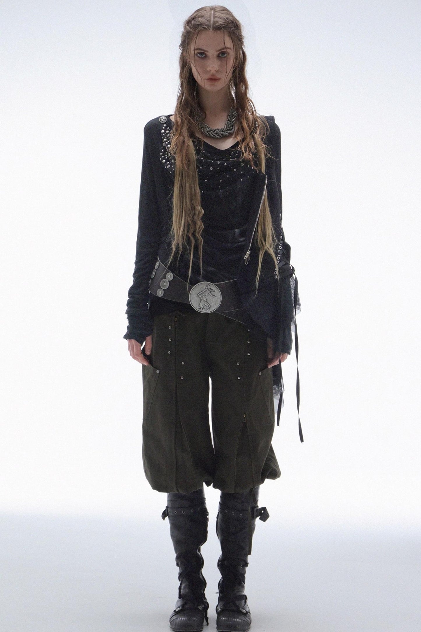 French Vintage Diamond Print Swing Top