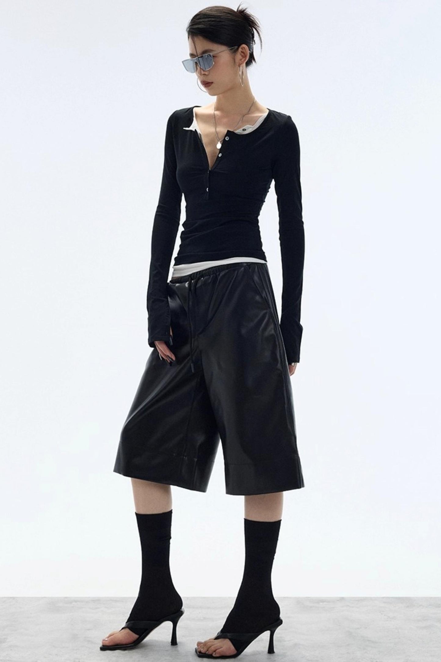 Autumn Leather Shorts