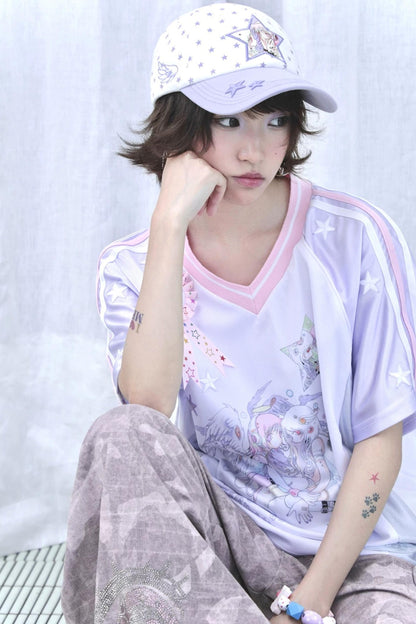 Y2K-Dreamcore-Patchwork-Trikot
