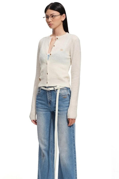 Soft Wool Knit Cardigan