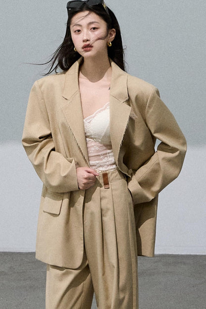 Sleeveless Waist-Cinched Casual Set-Up