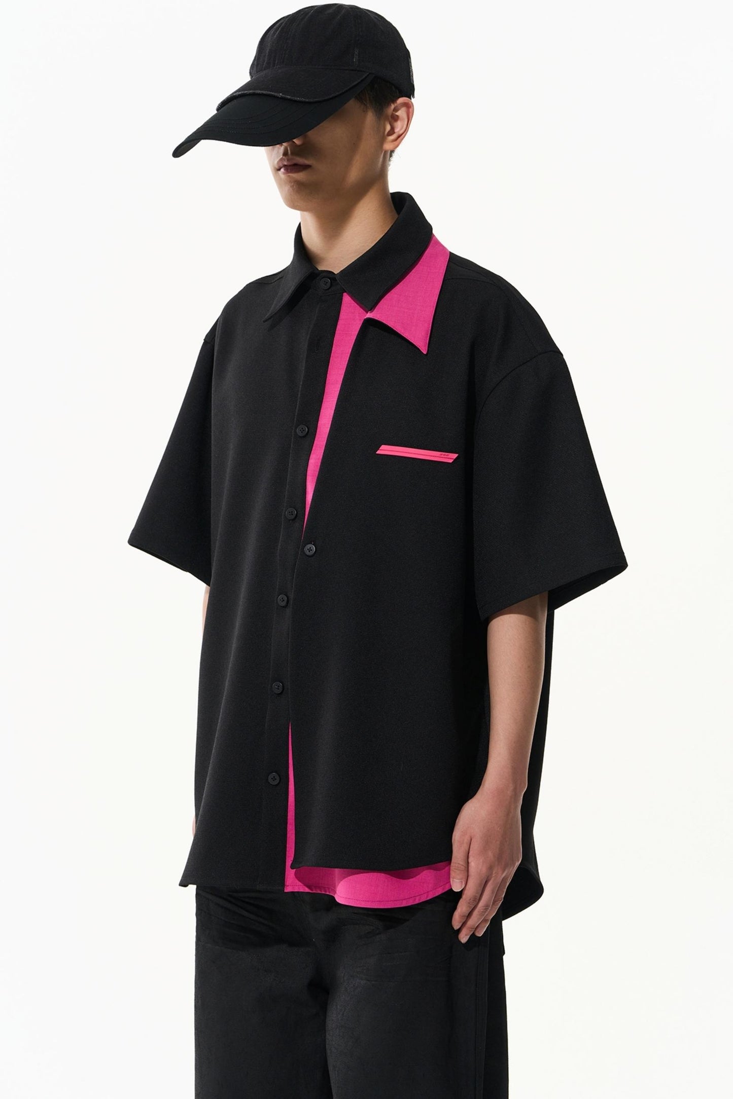 Colorblock Patchwork Shirt