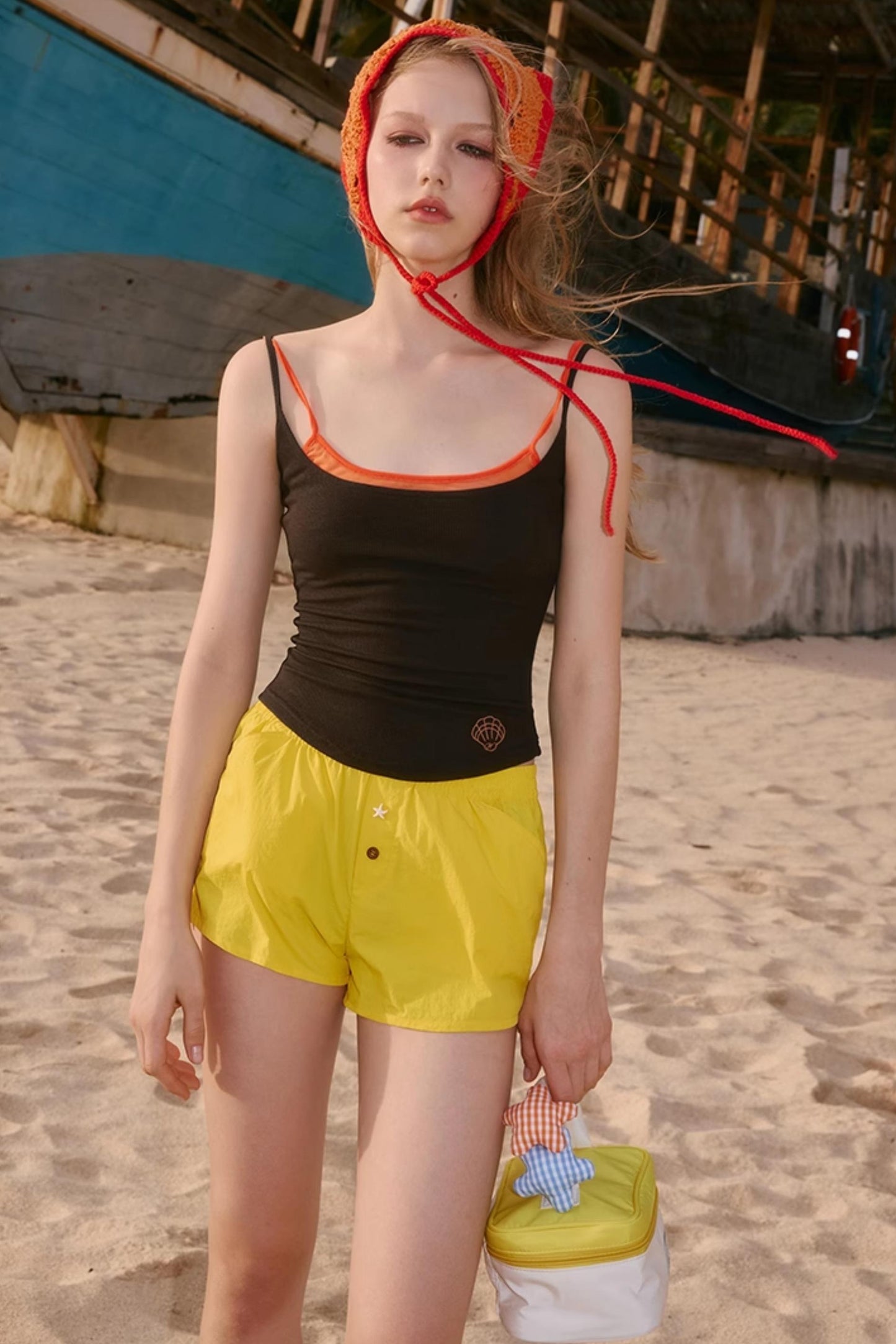 Color Block Makeup Pouch