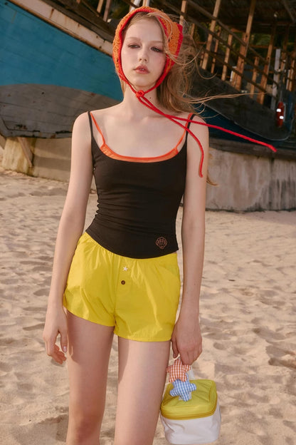 Color Block Makeup Pouch