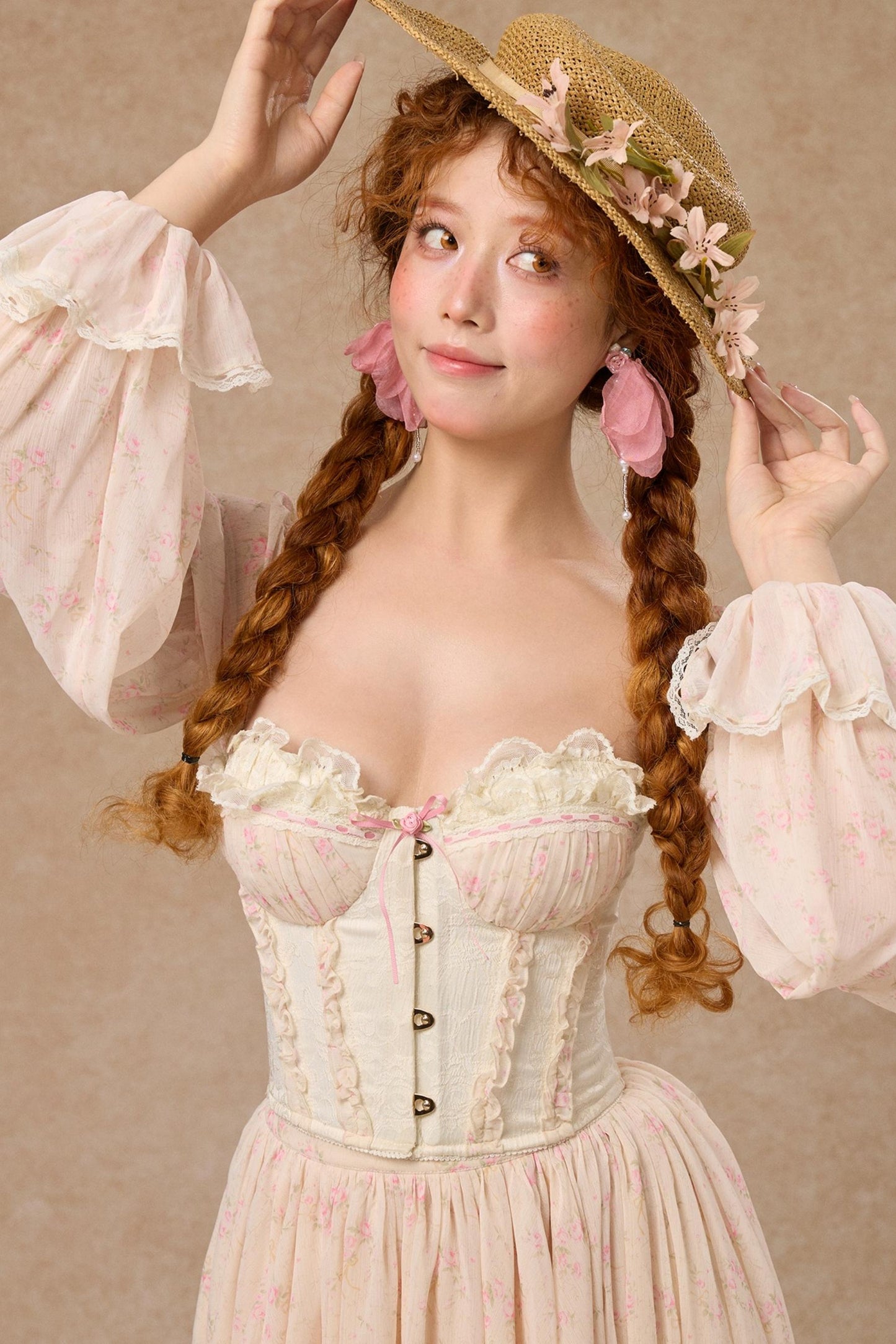 Custom Jacquard Corset Top