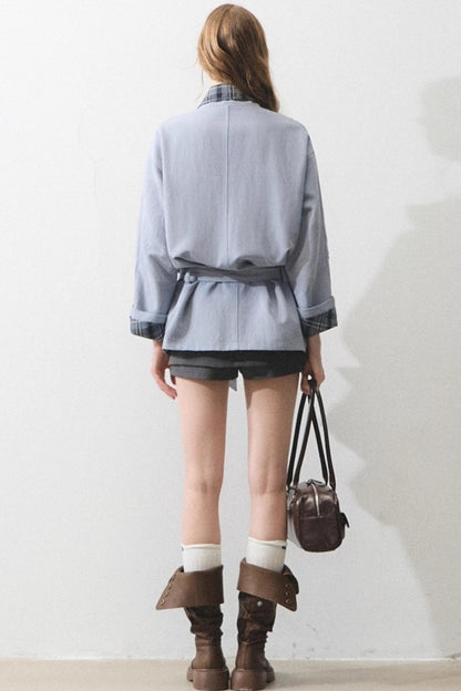 Vintage Loose Tunic Trench Coat