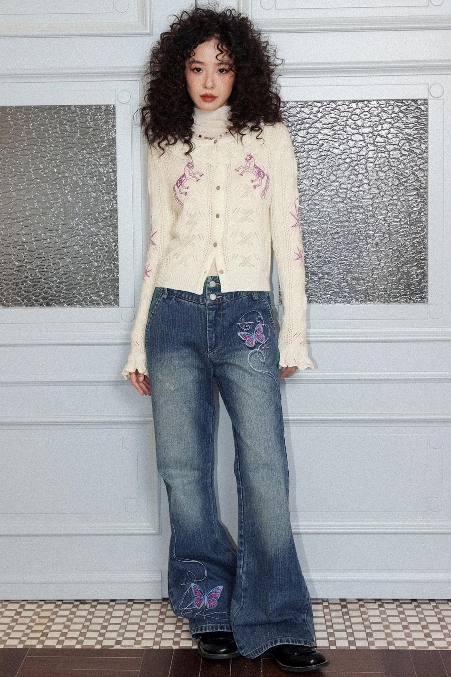 Romantic Ruffle Sweater Cardigan