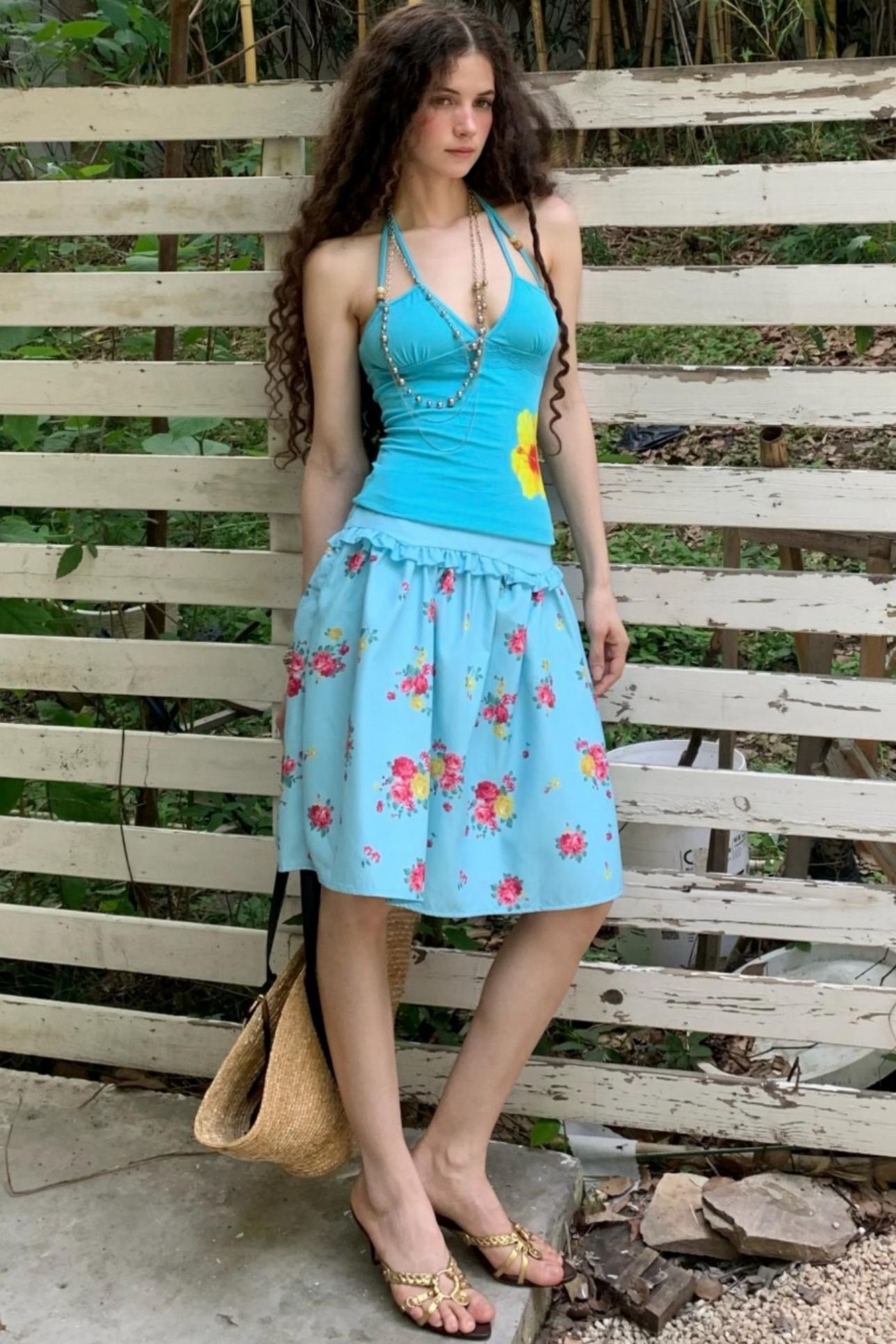 Sweet Floral Slim Camisole
