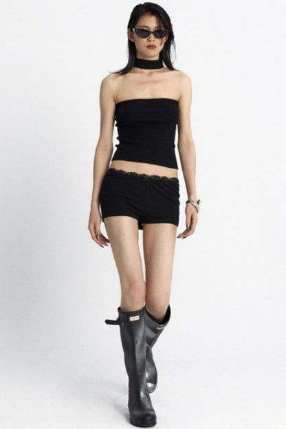 Reversible Green Halter Top