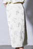 Elfenbeinfarbenes Blumenmuster - Rock