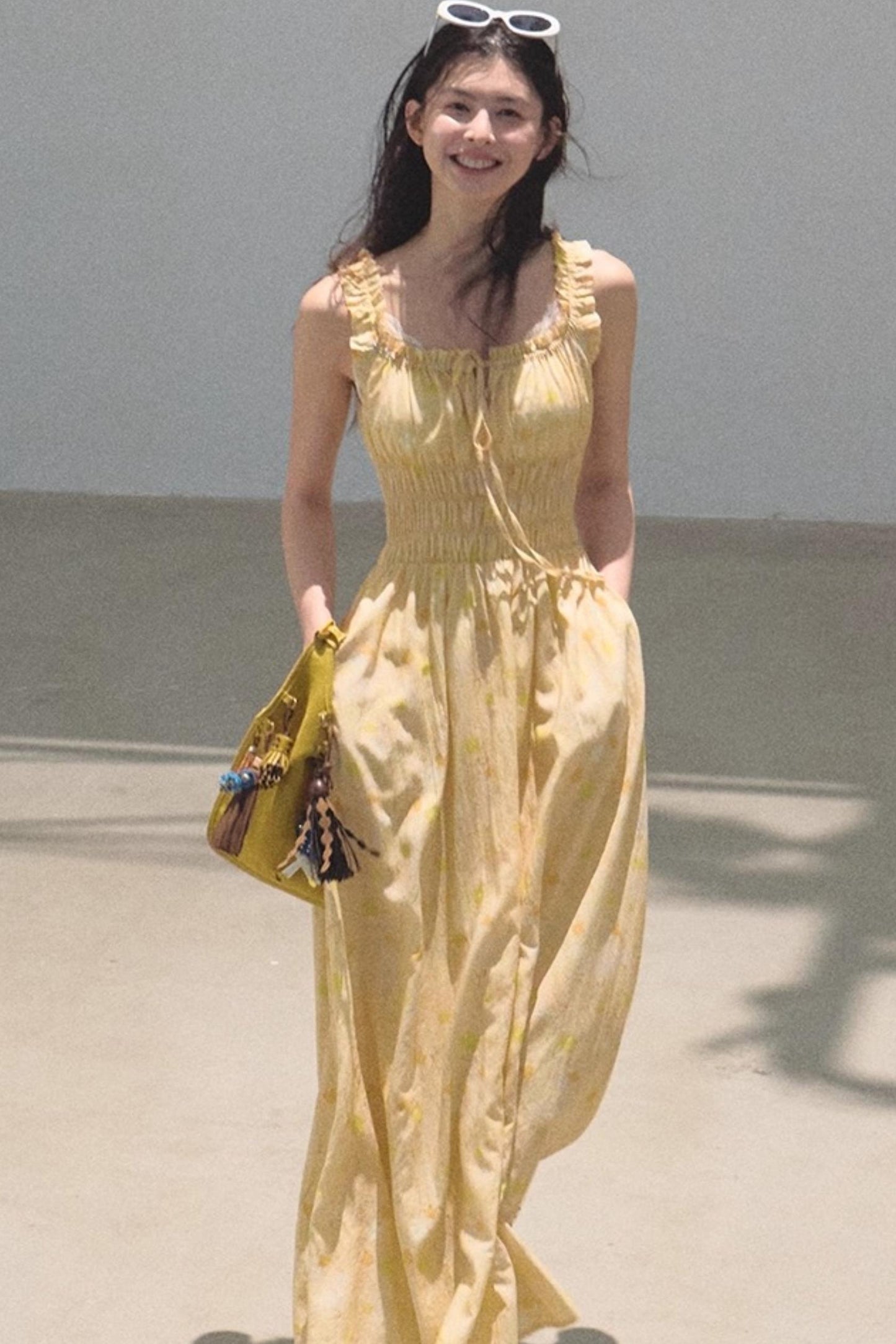 Bubbling Soda Sleeveless Slip Dress