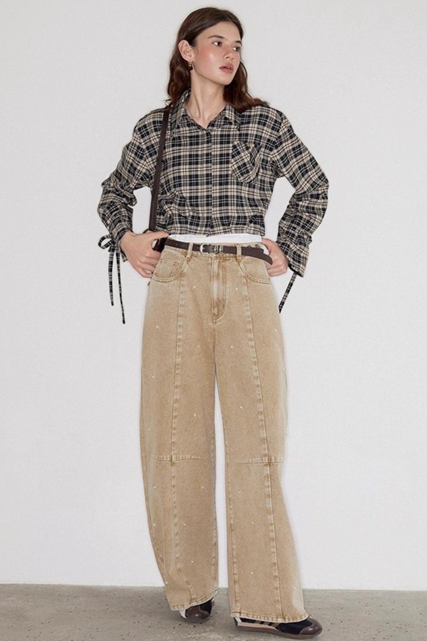 Vintage Plaid Long Sleeve Shirt