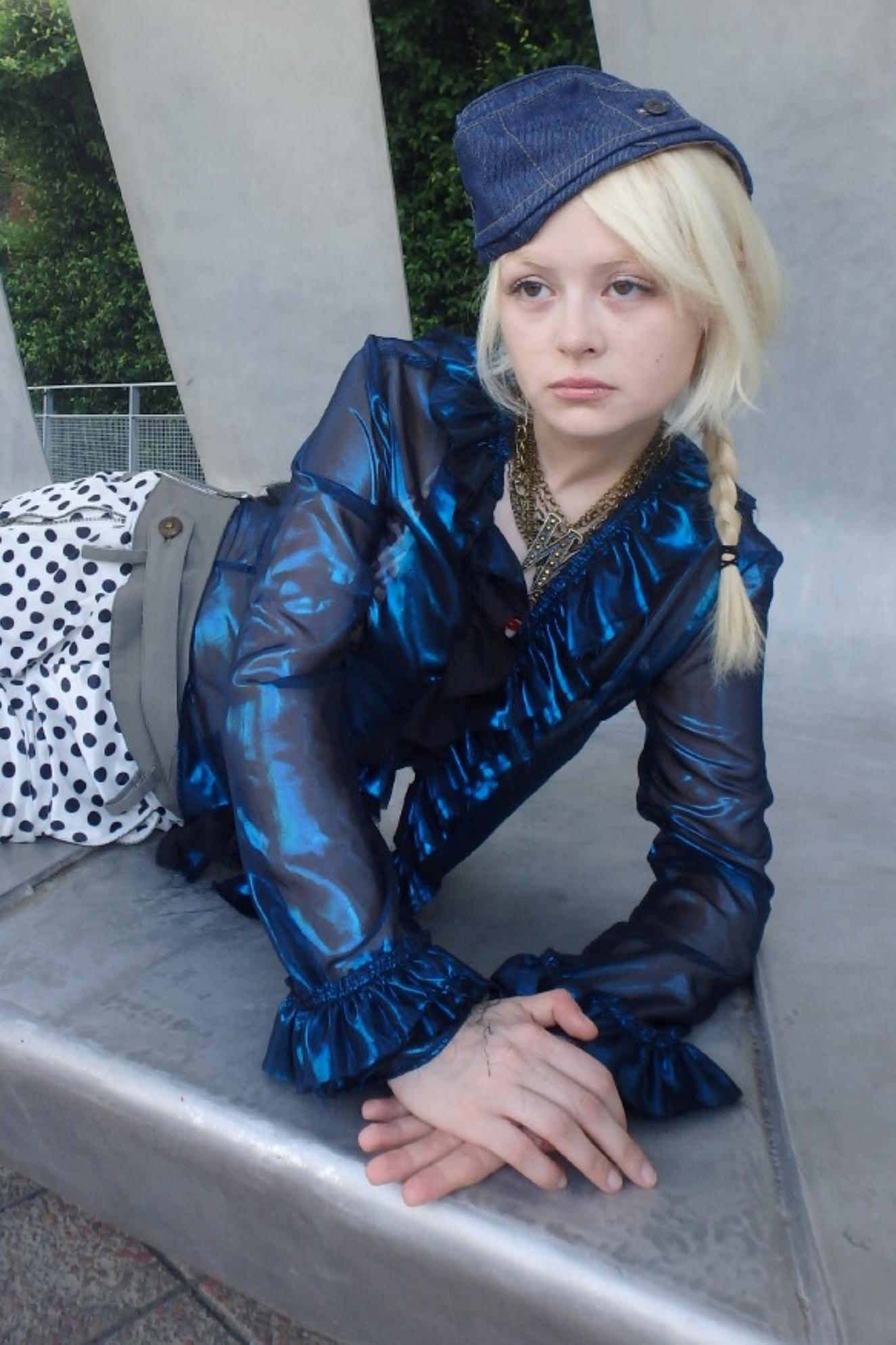 Shattered Blue Mesh Cardigan