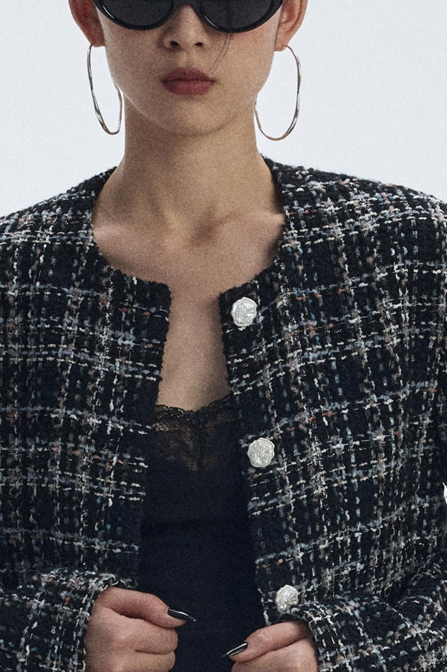 Plaid Tweed Jacket