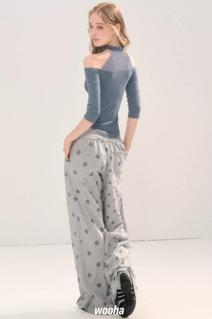 Two-Way Polka Dot Pants