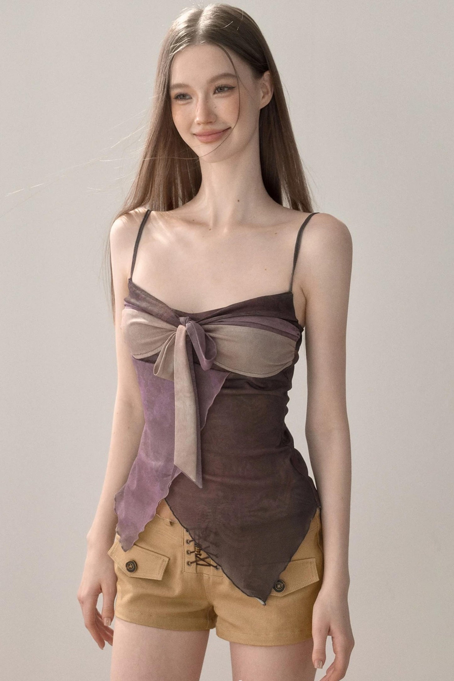Color-Block Patchwork Camisole