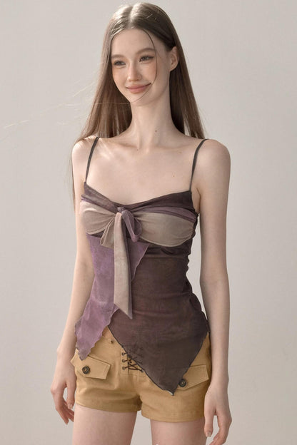 Color-Block Patchwork Camisole