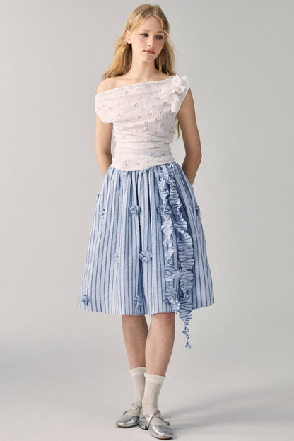 Irregular Knit Asymmetrical Top