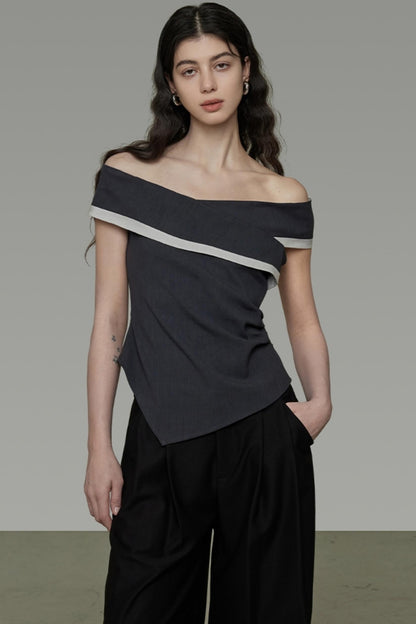 Contrast Color Slim Fit T-Shirt