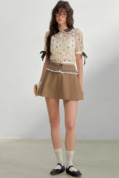 Retro Polka Dot Blouse