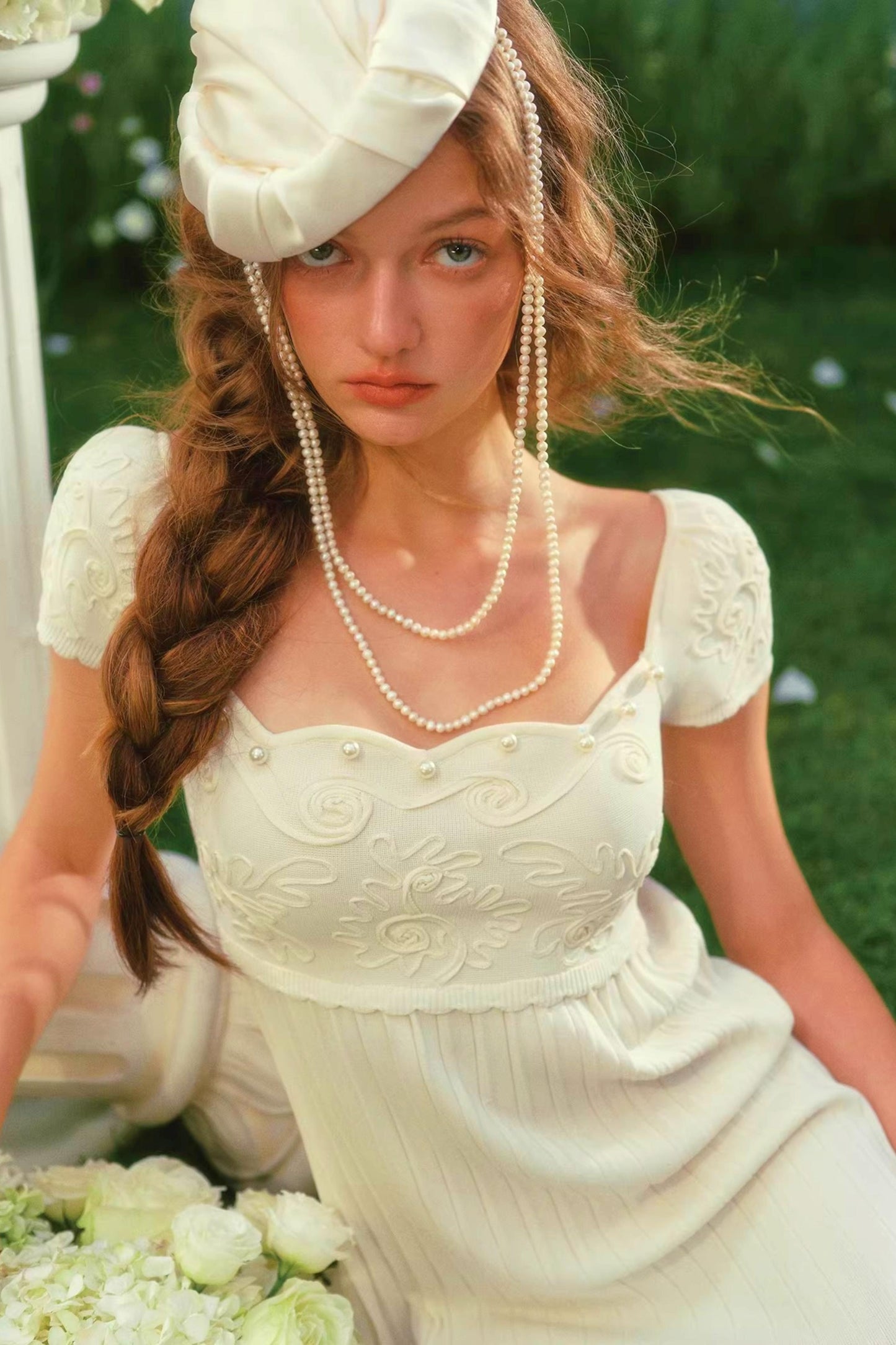 Artemis Lace Knit Dress