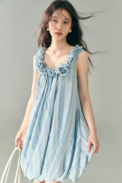 U-Neck Embroidered Dress