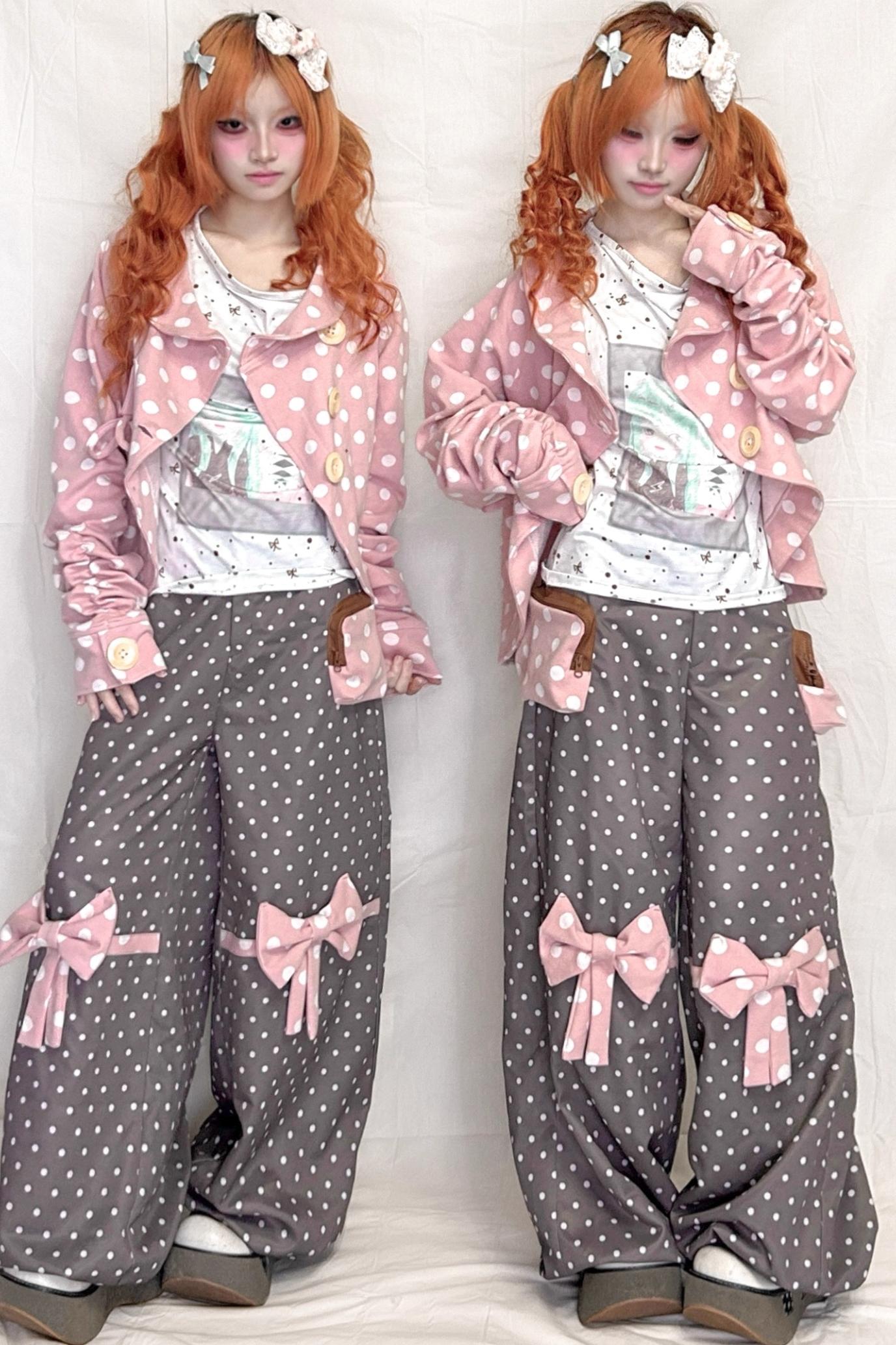 Polka Dot Loose Trousers